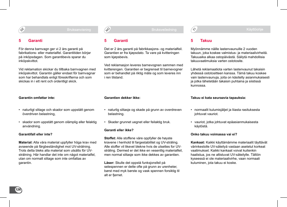 Britax B-Agile Double User Manual | Page 128 / 132