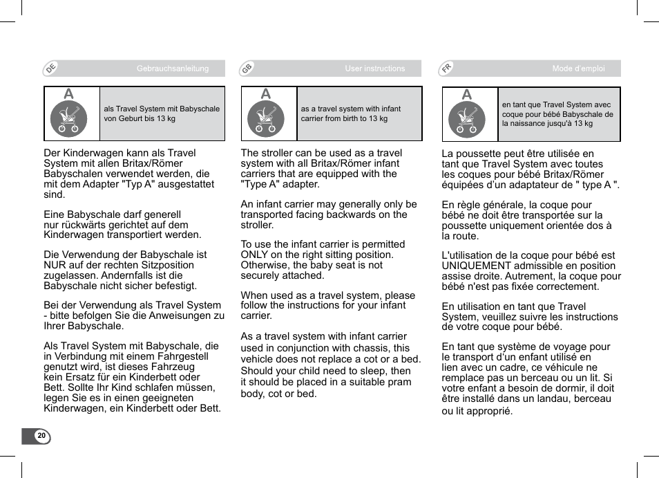 Britax B-Agile Double User Manual | Page 22 / 132