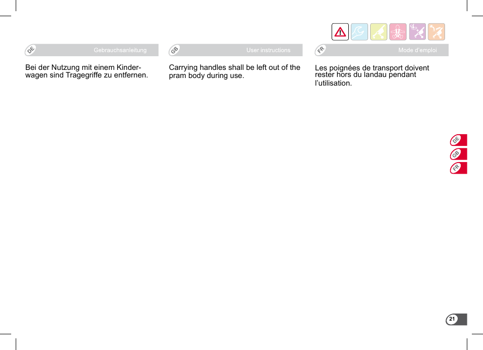 Britax B-Agile Double User Manual | Page 23 / 132