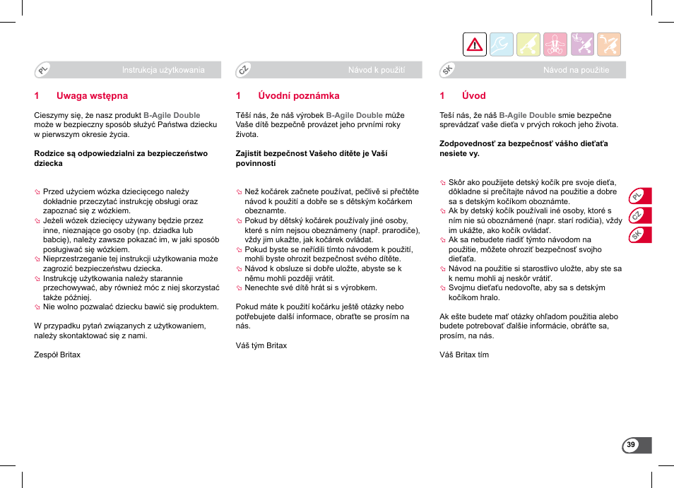 Britax B-Agile Double User Manual | Page 41 / 132