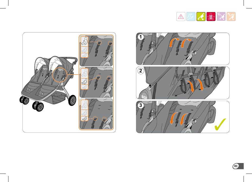 Britax B-Agile Double User Manual | Page 85 / 132