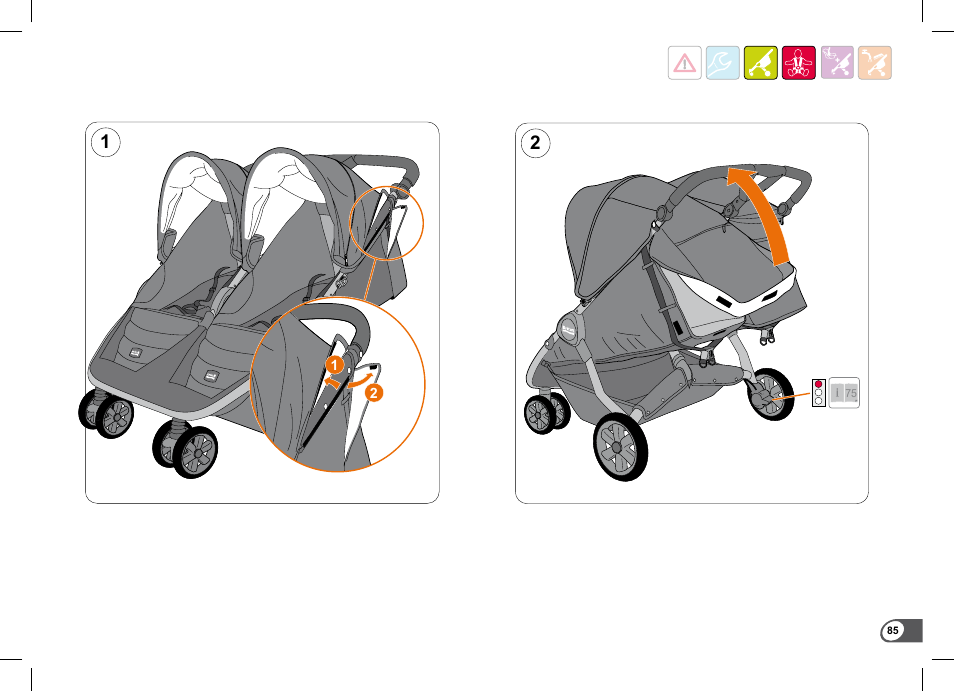 Britax B-Agile Double User Manual | Page 87 / 132