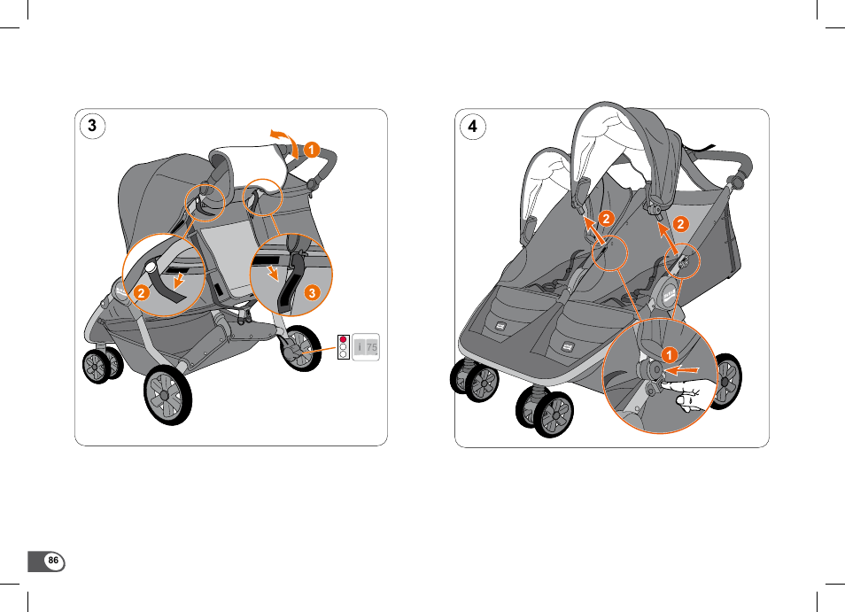 Britax B-Agile Double User Manual | Page 88 / 132