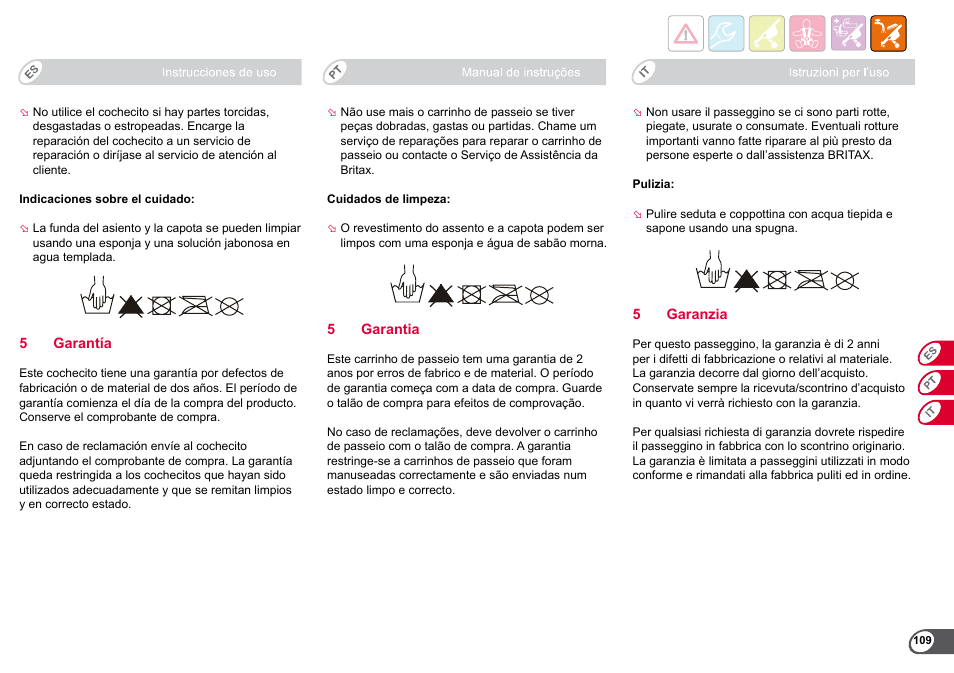Britax B-Agile User Manual | Page 111 / 133
