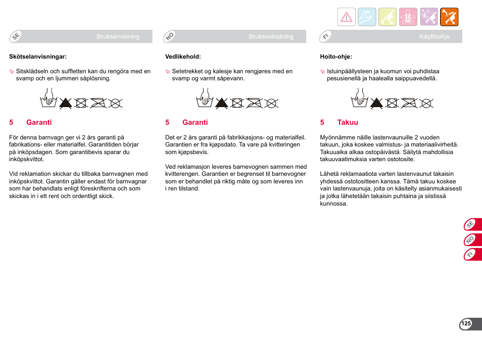 Britax B-Agile User Manual | Page 127 / 133