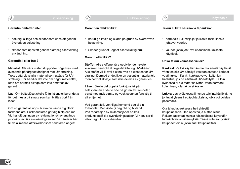 Britax B-Agile User Manual | Page 128 / 133