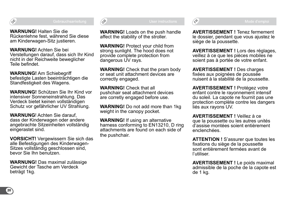 Britax B-Agile User Manual | Page 22 / 133