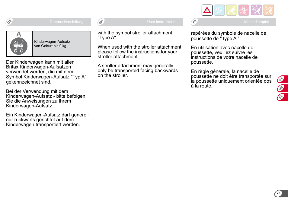 Britax B-Agile User Manual | Page 25 / 133