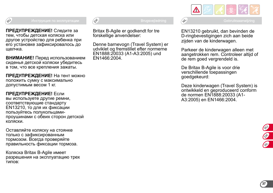 Britax B-Agile User Manual | Page 39 / 133