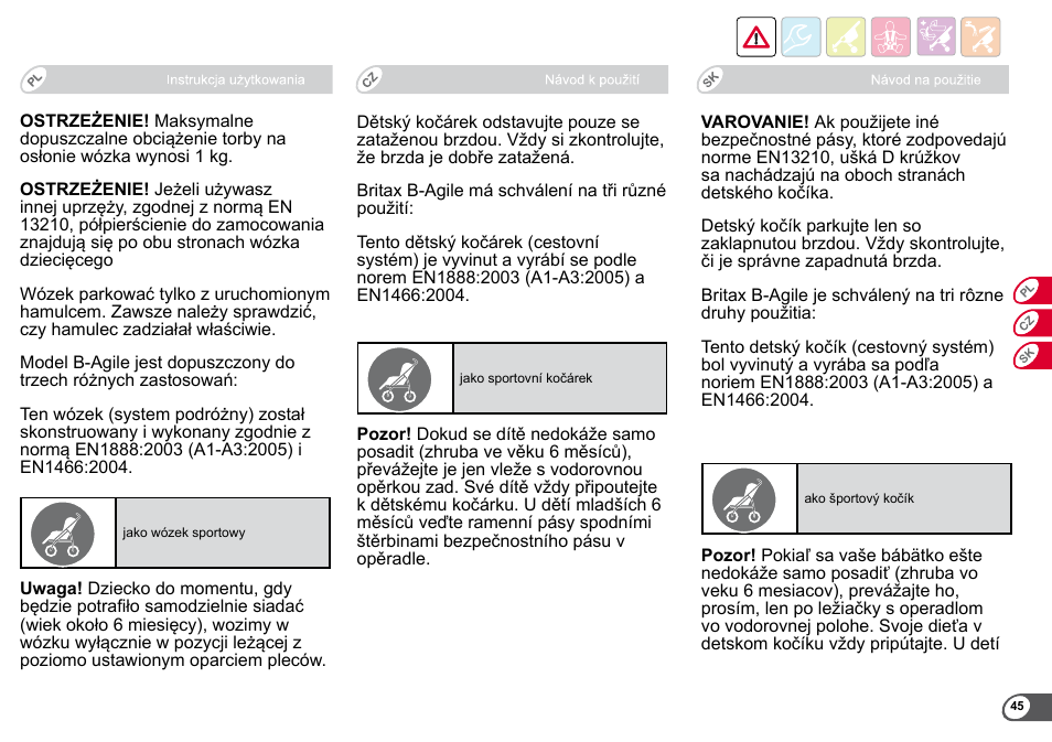Britax B-Agile User Manual | Page 47 / 133
