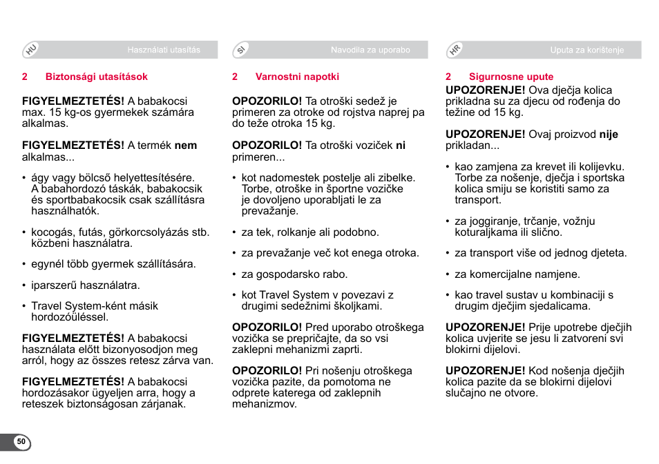 Britax B-Agile User Manual | Page 52 / 133