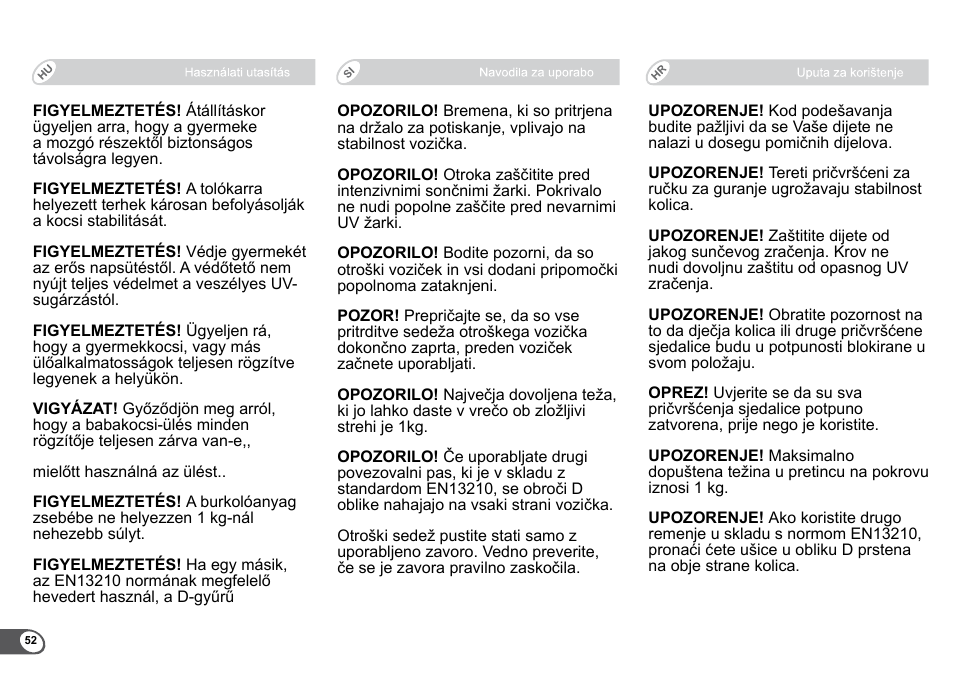 Britax B-Agile User Manual | Page 54 / 133