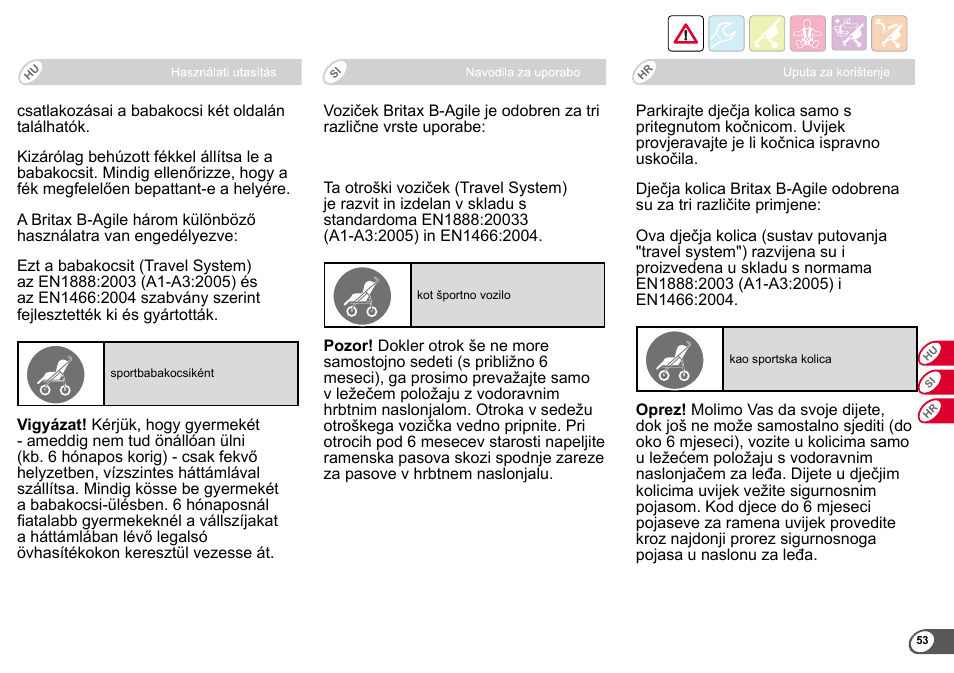 Britax B-Agile User Manual | Page 55 / 133