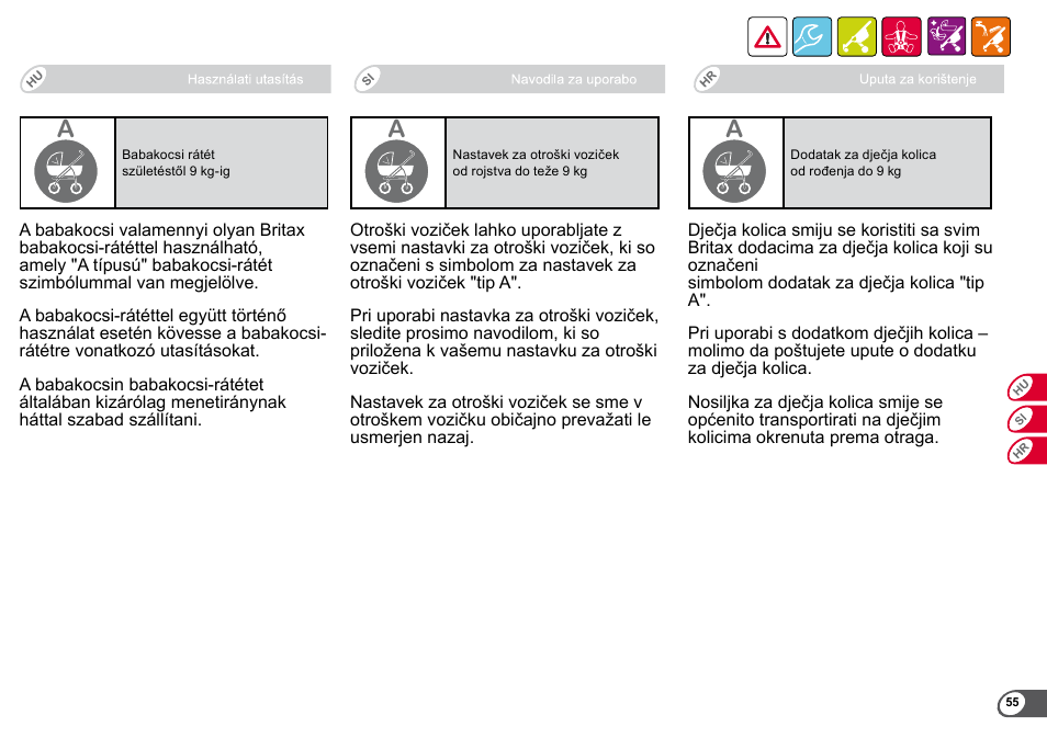 Britax B-Agile User Manual | Page 57 / 133