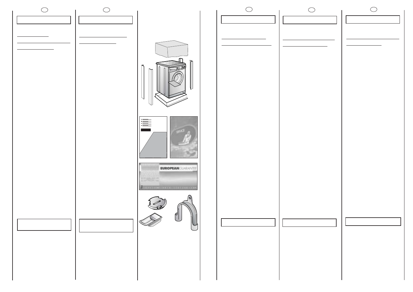 Ef d, Ab c | Candy CNE 108 T User Manual | Page 4 / 33