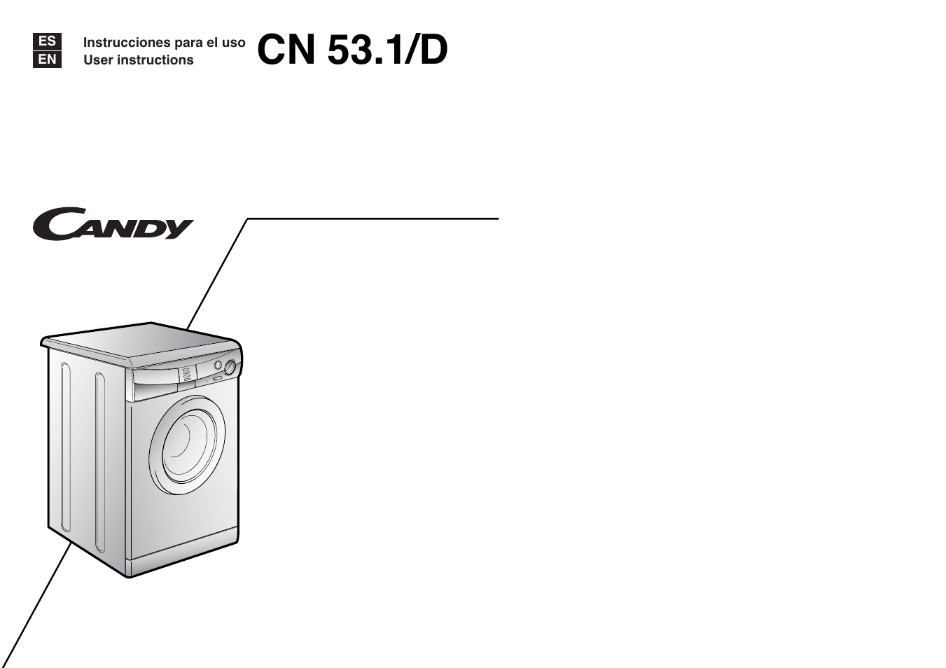 Candy CN 53.1__D User Manual | 25 pages