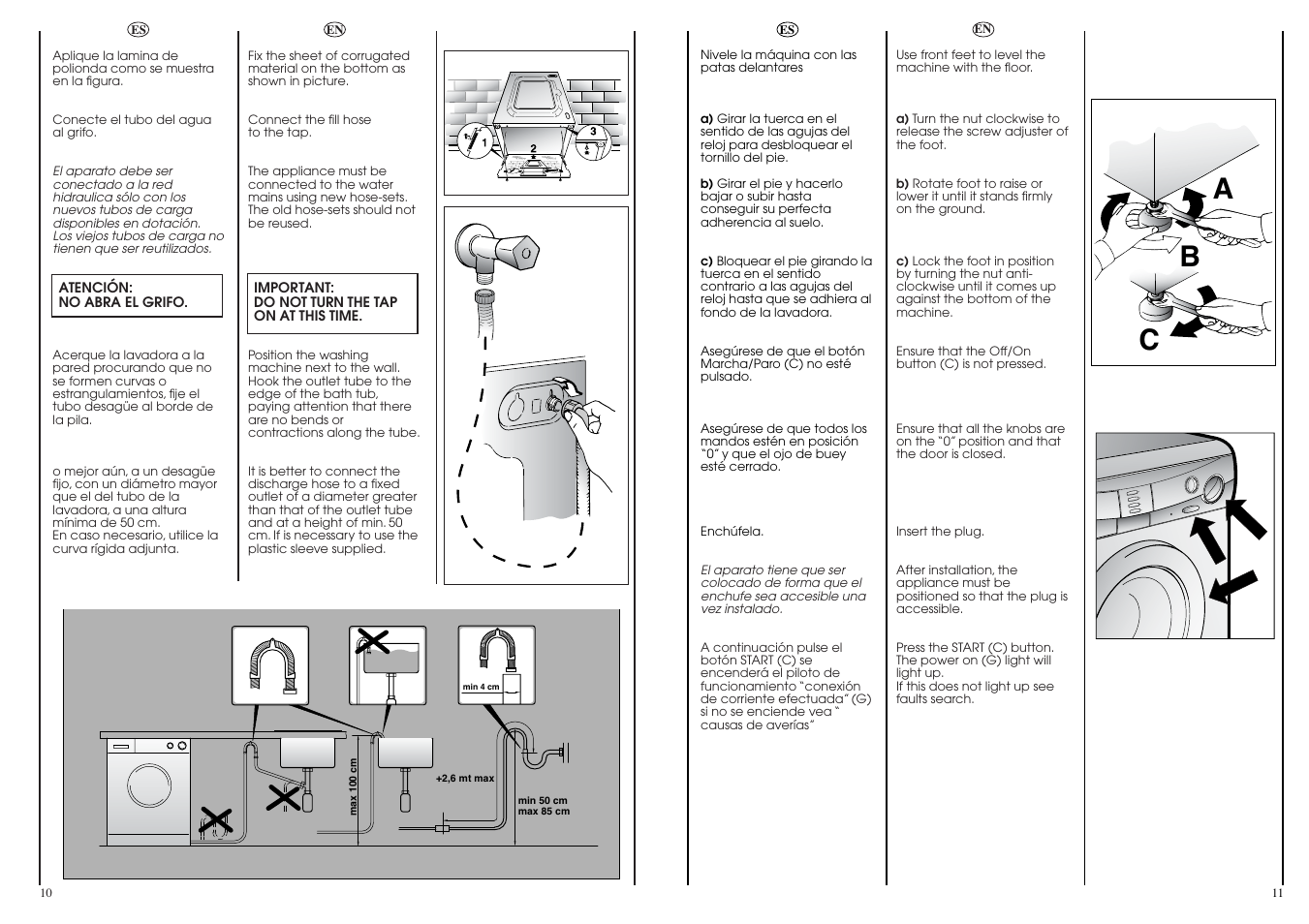 Ab c | Candy CN 53.1__D User Manual | Page 6 / 25