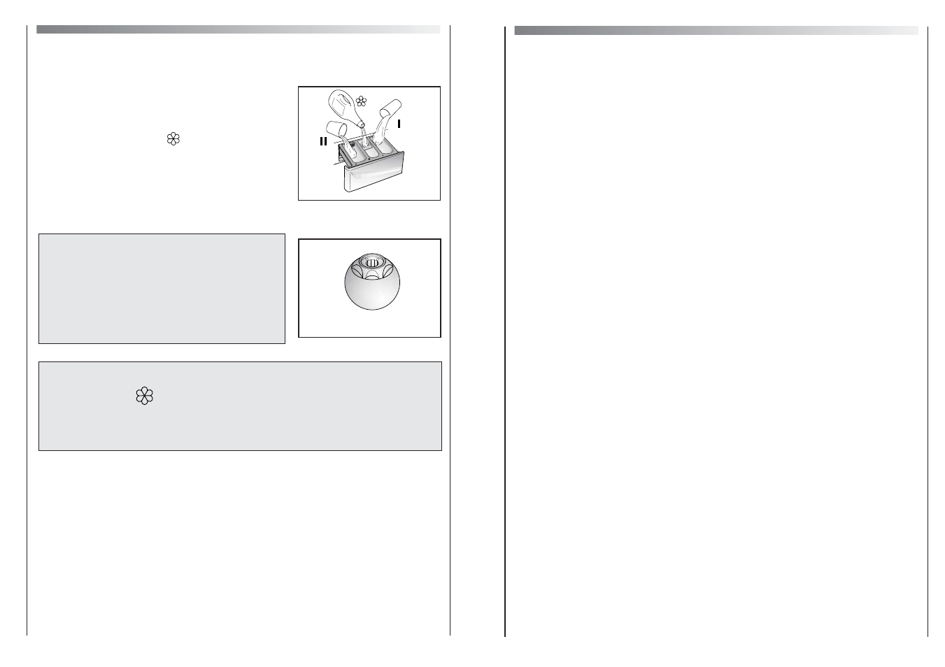 Detergent drawer, Detergents, washing aids and amounts to use | Candy CWB 140D-80S User Manual | Page 9 / 17