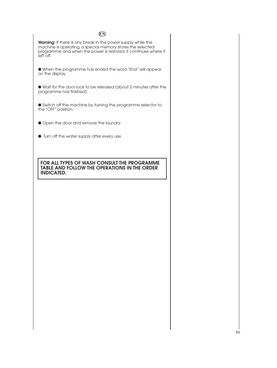 Candy GO W485D-66 User Manual | Page 59 / 72