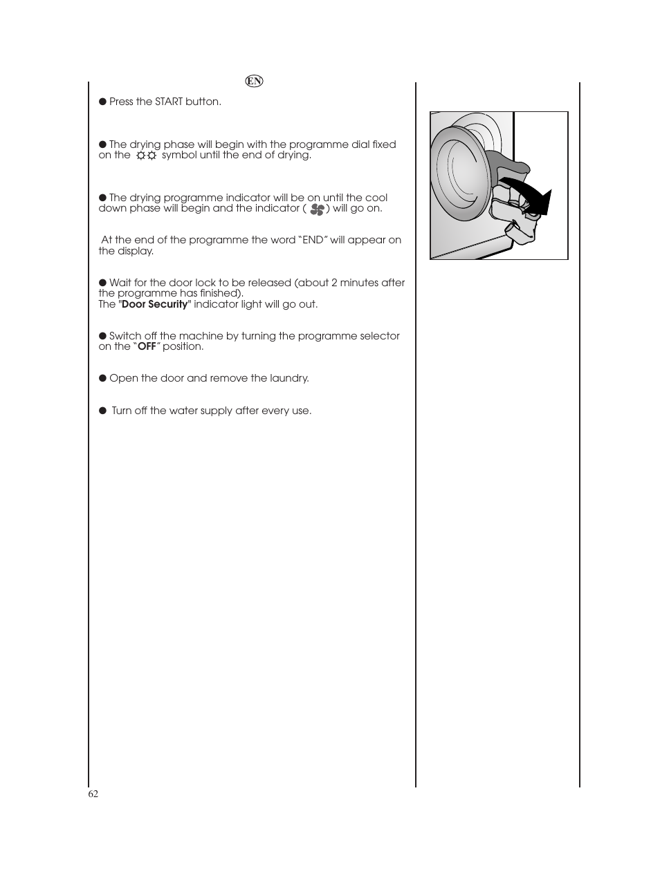 Candy GO W485D-66 User Manual | Page 62 / 72