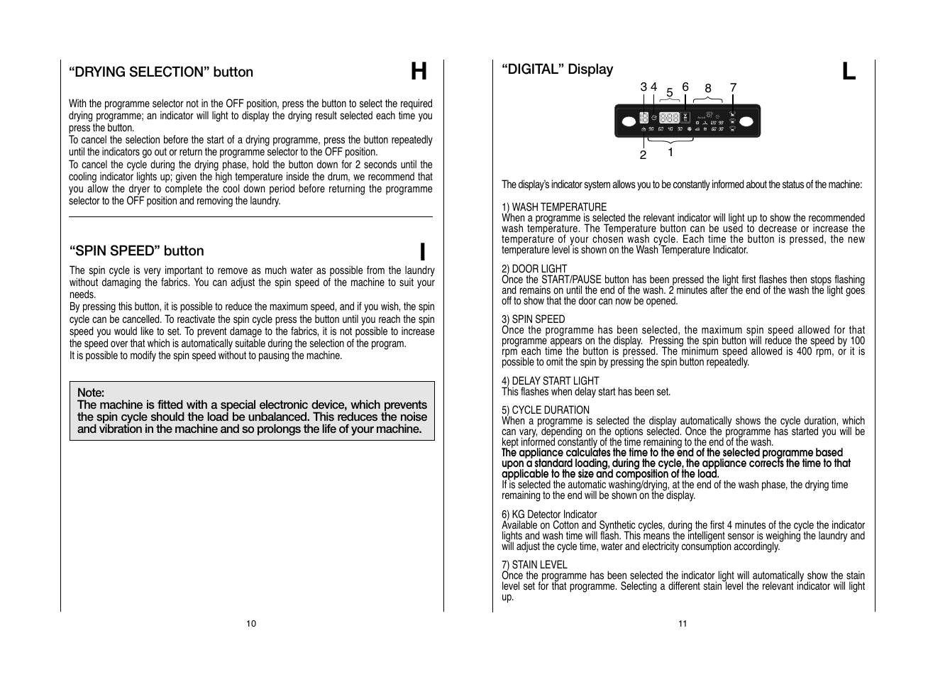 Candy EVOW 6853D-80 User Manual | Page 6 / 21