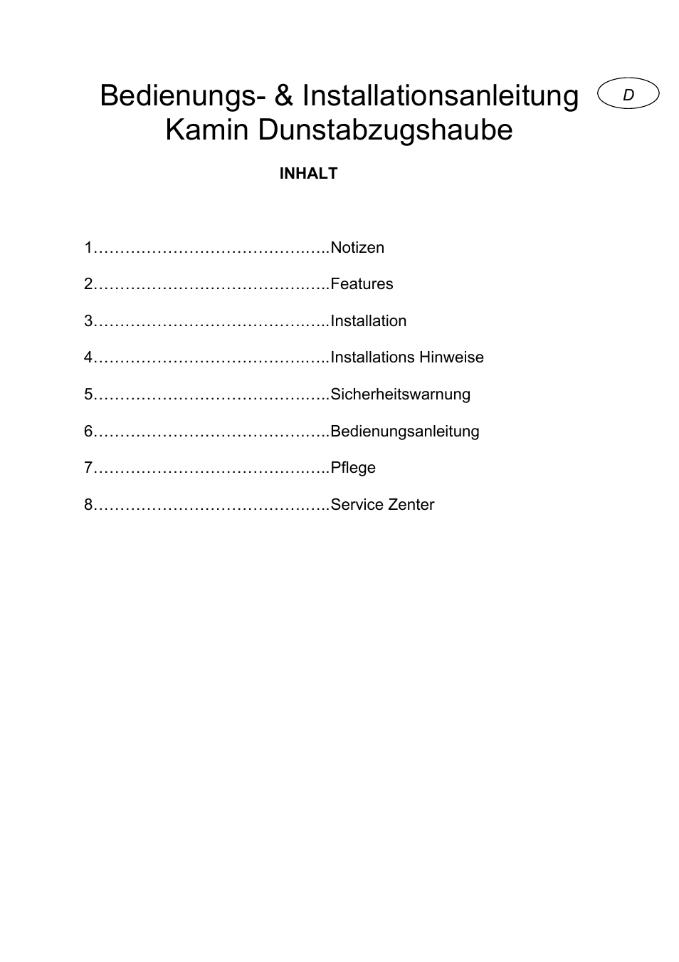 Bedienungs- & installationsanleitung, Kamin dunstabzugshaube | Candy CMDG 919 X User Manual | Page 21 / 30