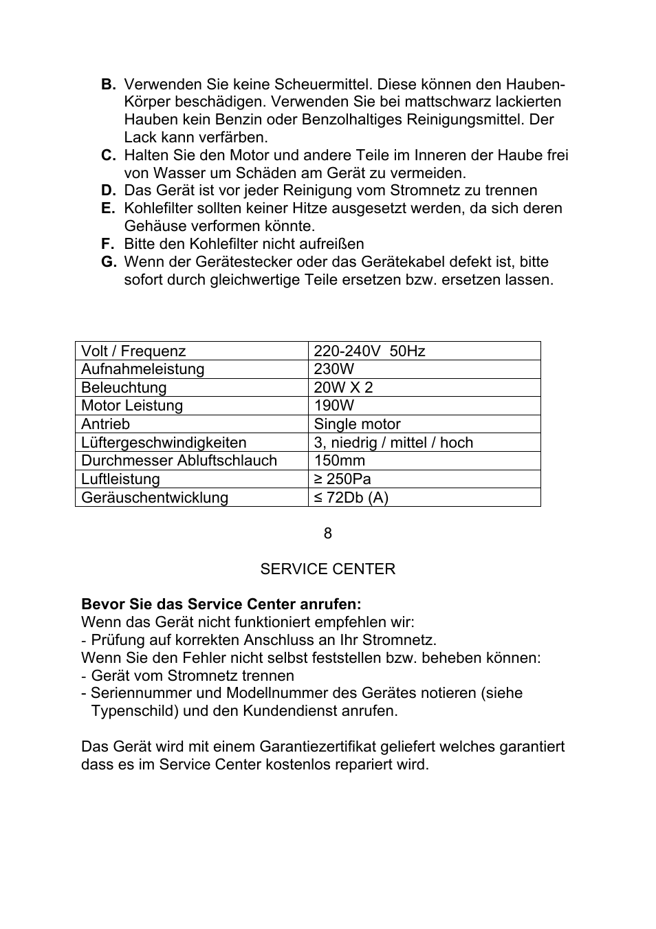 Candy CMDG 919 X User Manual | Page 29 / 30