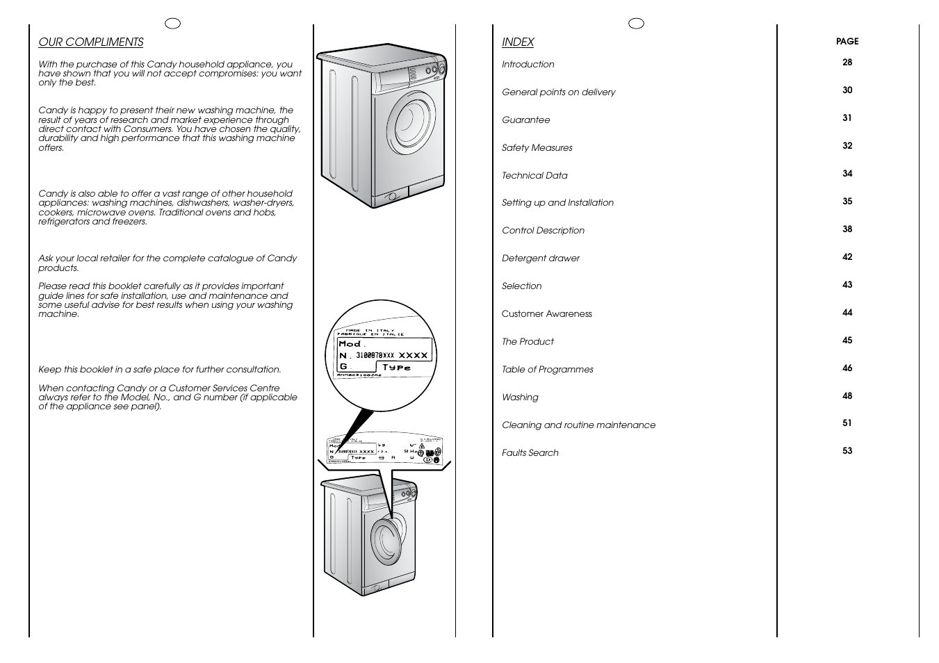 Candy HOLIDAY 81 UNI User Manual | Page 15 / 67