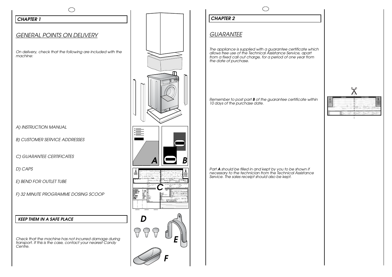 Ab c | Candy HOLIDAY 81 UNI User Manual | Page 16 / 67