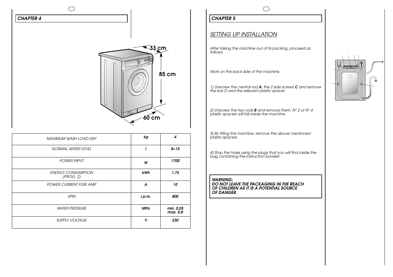 Candy HOLIDAY 81 UNI User Manual | Page 18 / 67