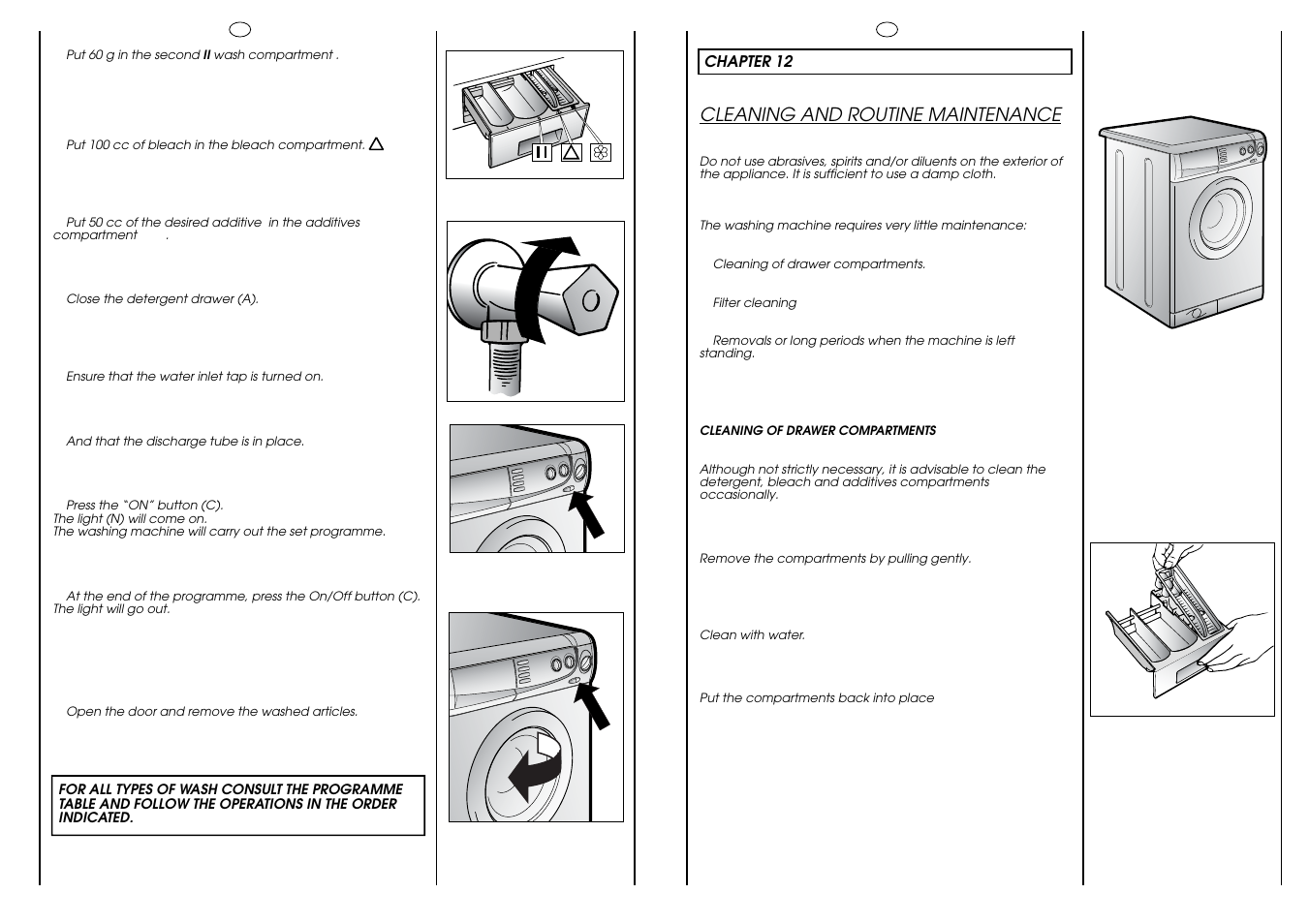 Cleaning and routine maintenance | Candy HOLIDAY 81 UNI User Manual | Page 26 / 67