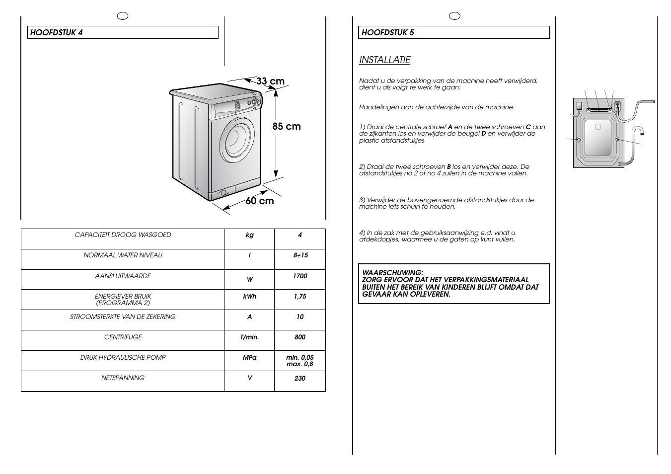 Candy HOLIDAY 81 UNI User Manual | Page 57 / 67