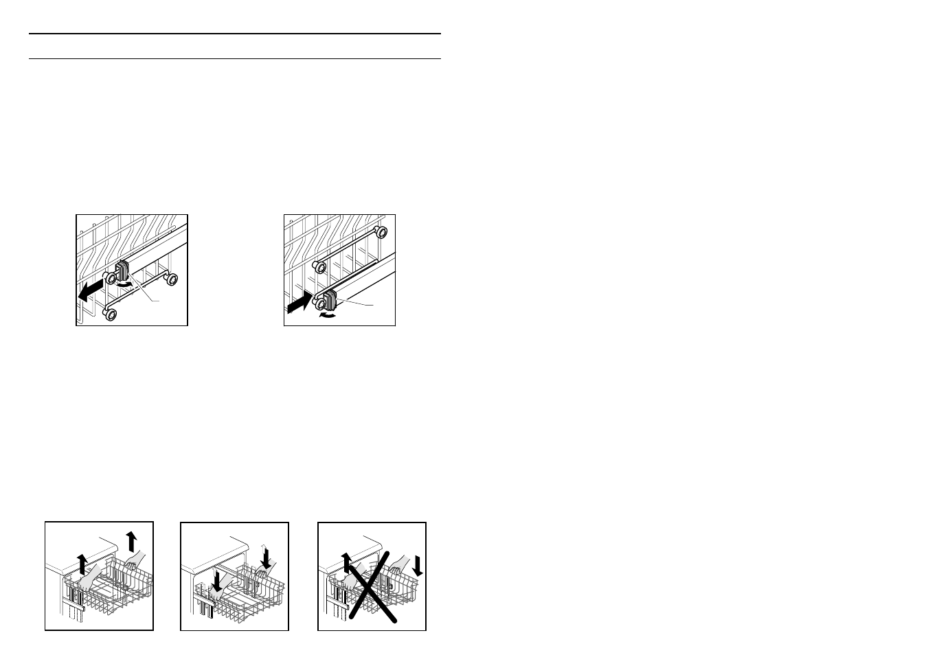 De belading, Het verstellen van de bovenste korf | Candy CD 600 User Manual | Page 27 / 77
