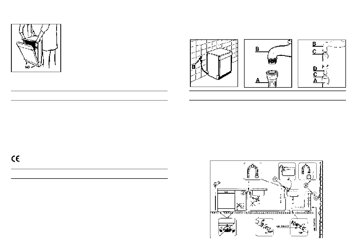 Instalacion (notas técnicas) | Candy CD 600 User Manual | Page 45 / 77
