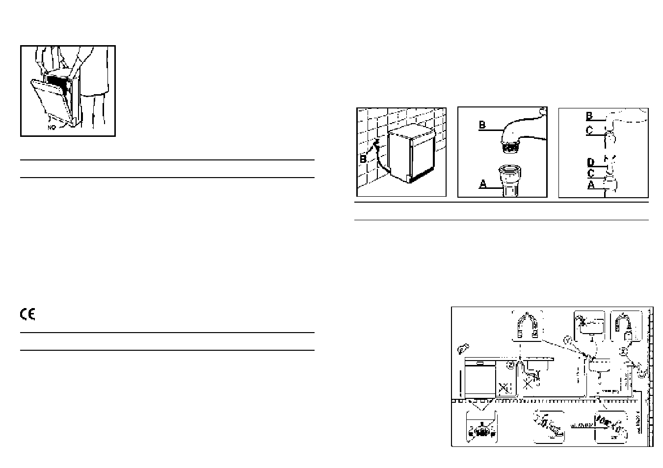 Installation (remarques techniques) | Candy CD 600 User Manual | Page 66 / 77
