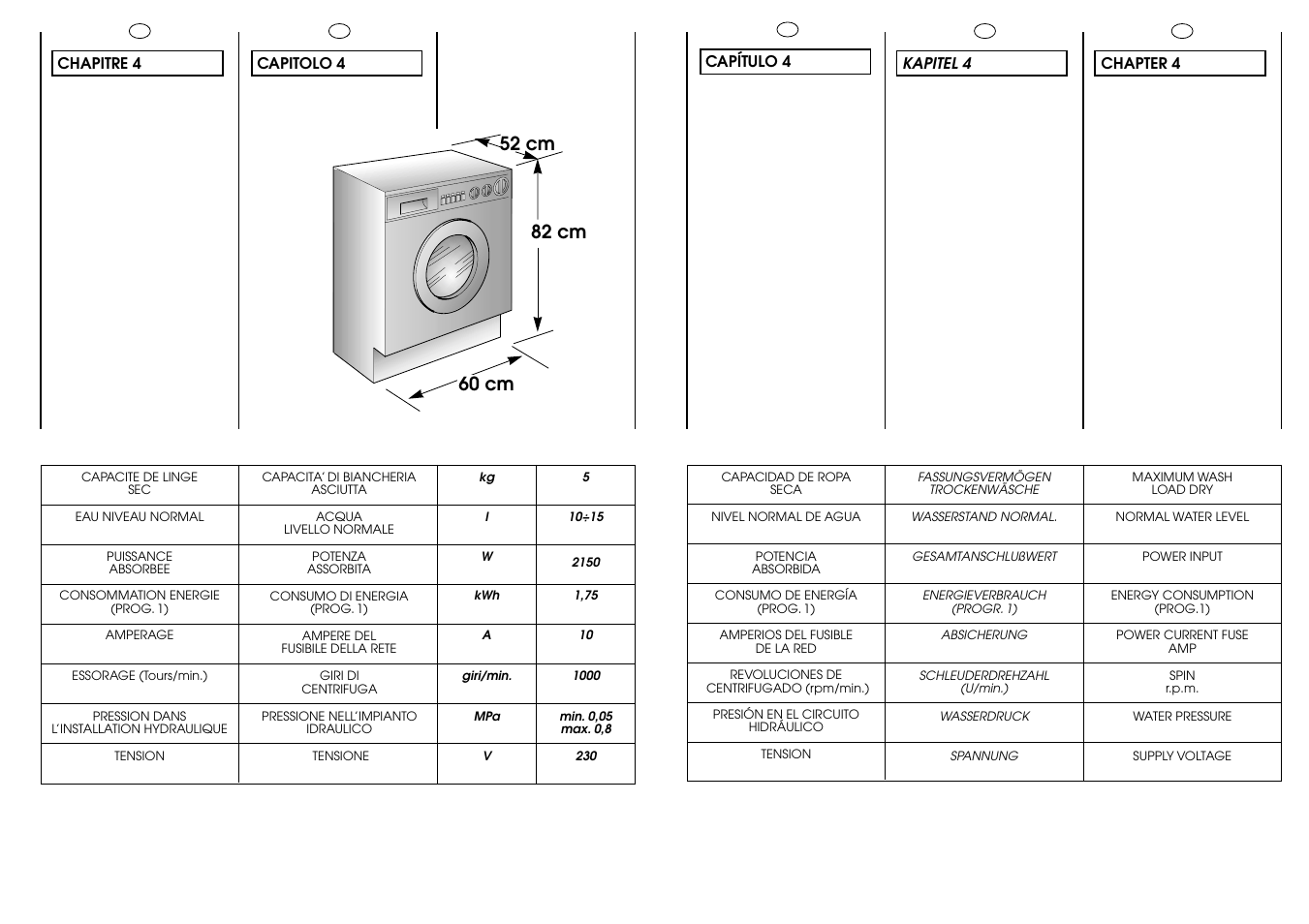 Candy ICL 100 TR H__C User Manual | Page 8 / 33