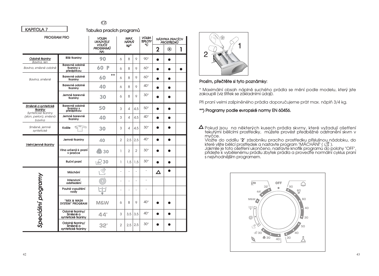 Speciální pr ogramy | Candy GO F108__1-16S User Manual | Page 22 / 41