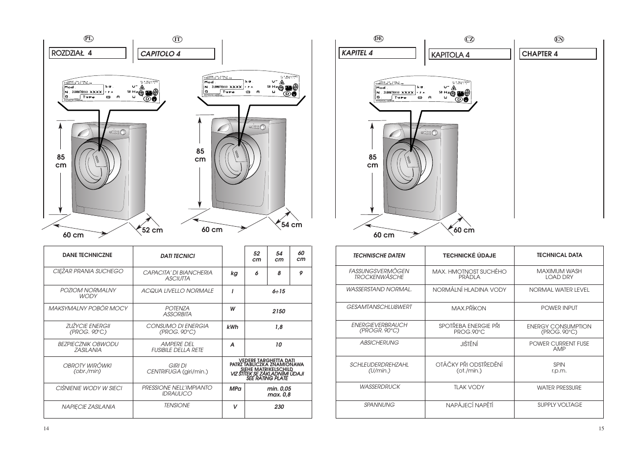Candy GO F108__1-16S User Manual | Page 8 / 41