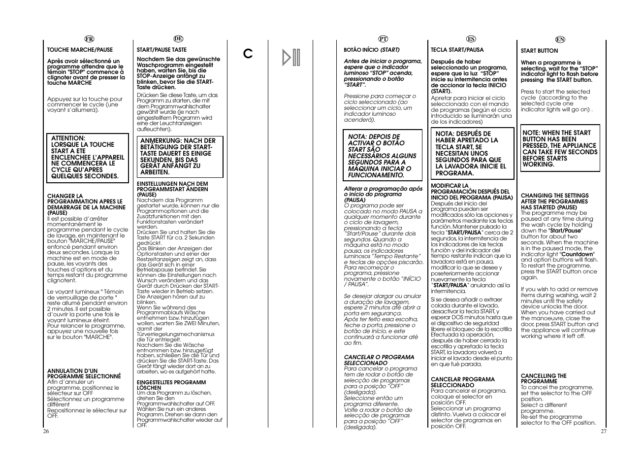 Candy CWB 1308__L-S User Manual | Page 14 / 41