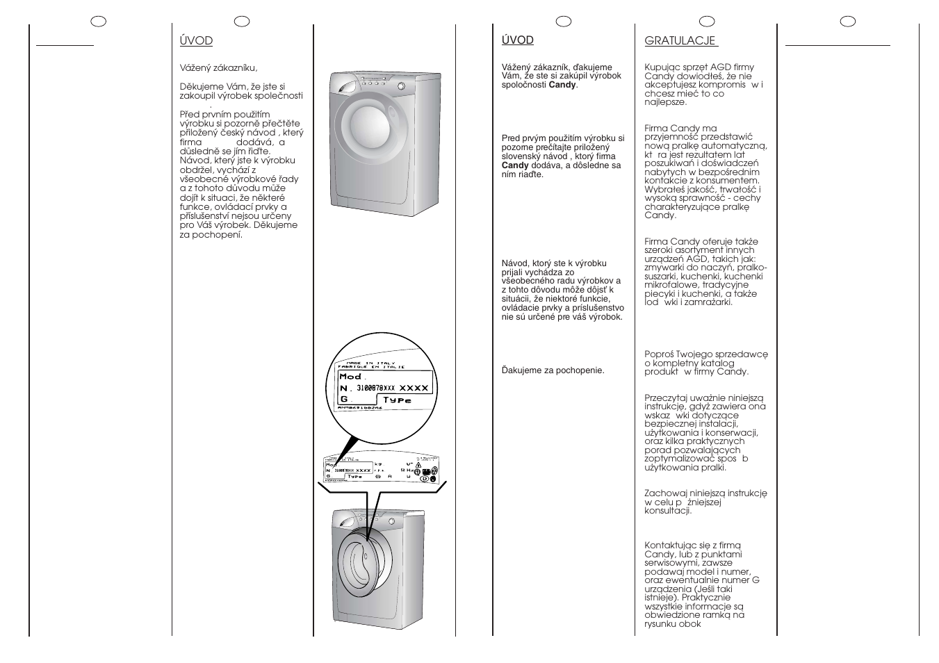 Candy GO714-37S User Manual | Page 2 / 41