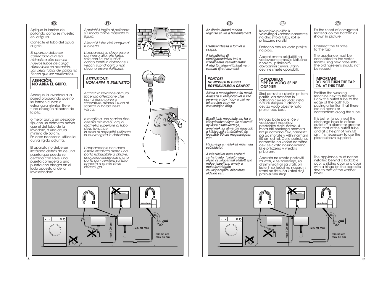 Candy GO4W464-80 User Manual | Page 10 / 49