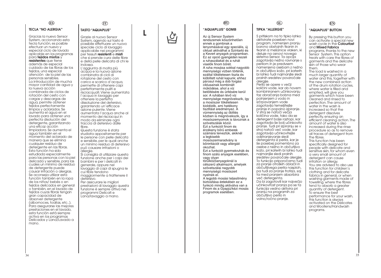 Candy GO4W464-80 User Manual | Page 18 / 49