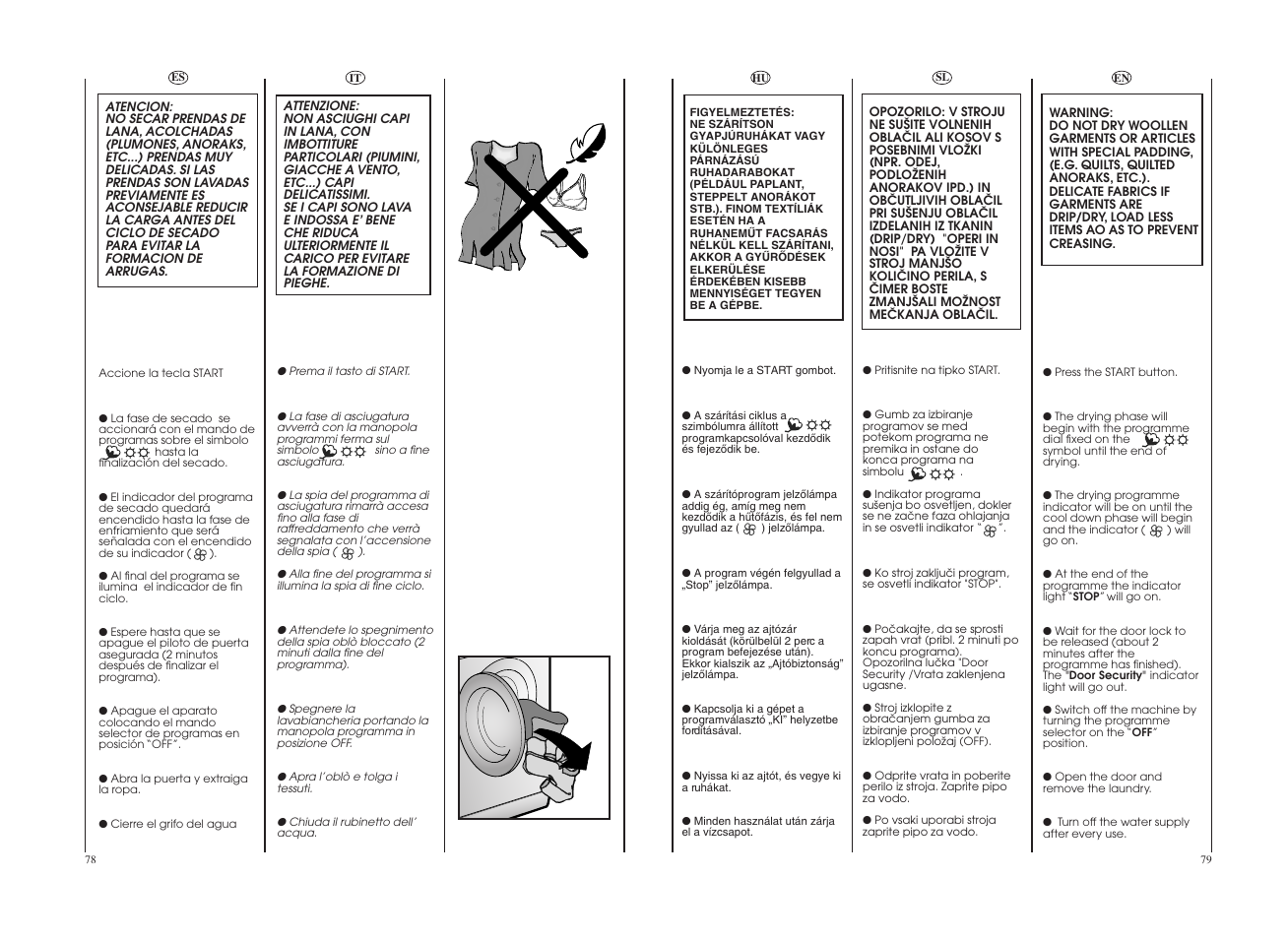 Candy GO4W464-80 User Manual | Page 40 / 49