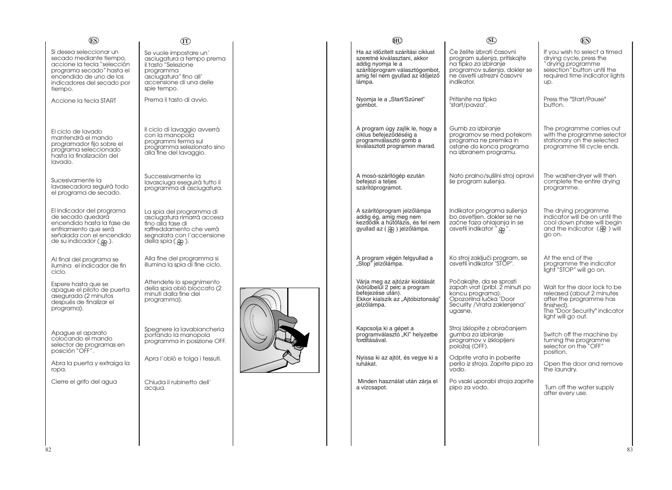 Candy GO4W464-80 User Manual | Page 42 / 49