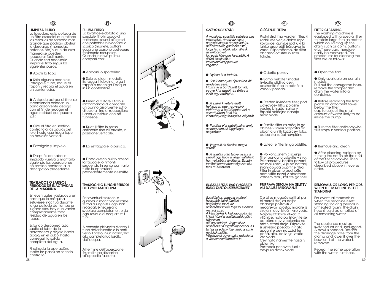 Candy GO4W464-80 User Manual | Page 45 / 49