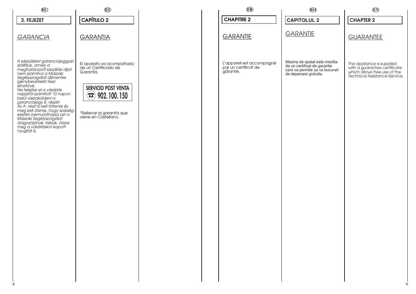 Candy CN 43 User Manual | Page 5 / 33