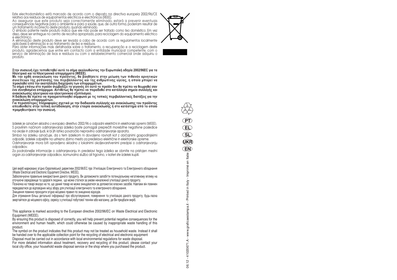 Candy GO68-18S User Manual | Page 41 / 41