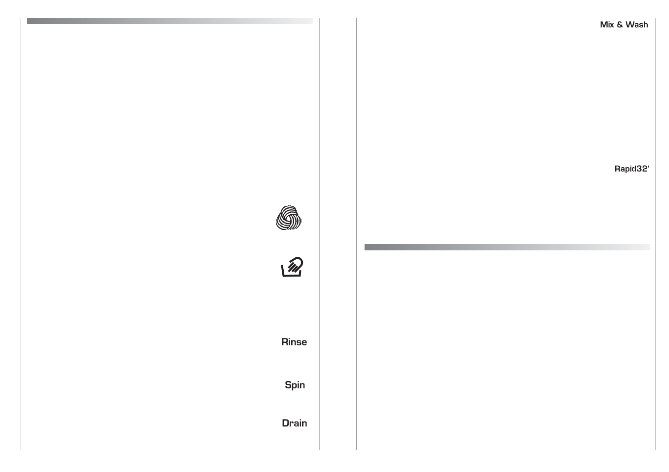 Programme selector | Candy GO4 1264 D-16S User Manual | Page 8 / 17