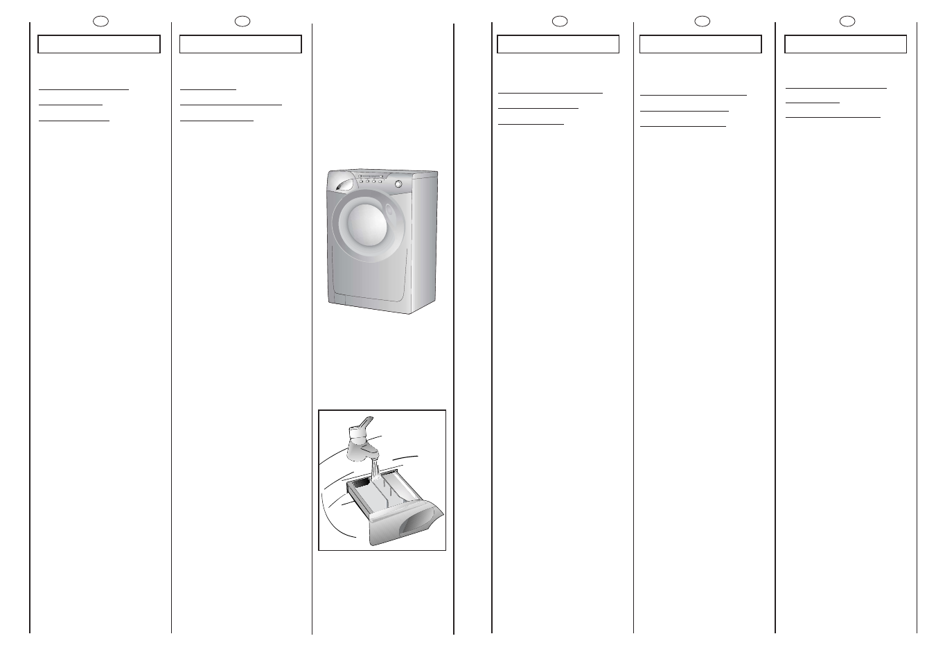 Pulizia e manutenzione ordinaria, Nettoyage et entretien ordinaire, Reinigung und allgemeine wartung | Schoonmaken en normaal onderhoud, Cleaning and routine maintenance | Candy GO 146-86S User Manual | Page 34 / 41