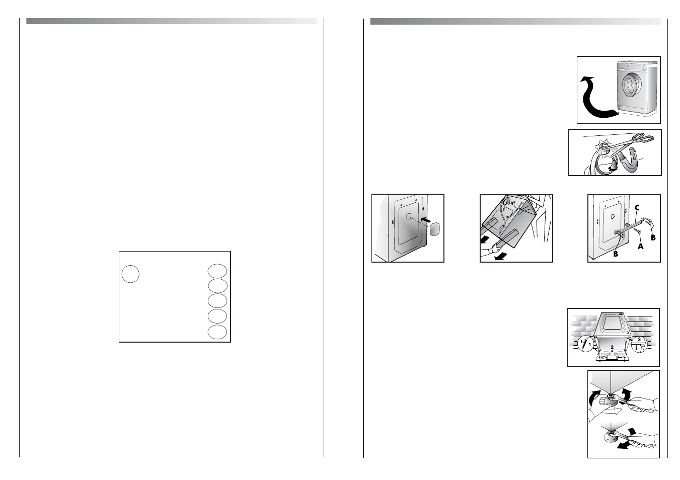 Service clientèle, Installation et essais, Nl be de a ch | Candy GO616TXT-86S User Manual | Page 36 / 57